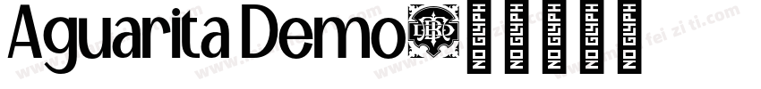 Aguarita Demo字体转换